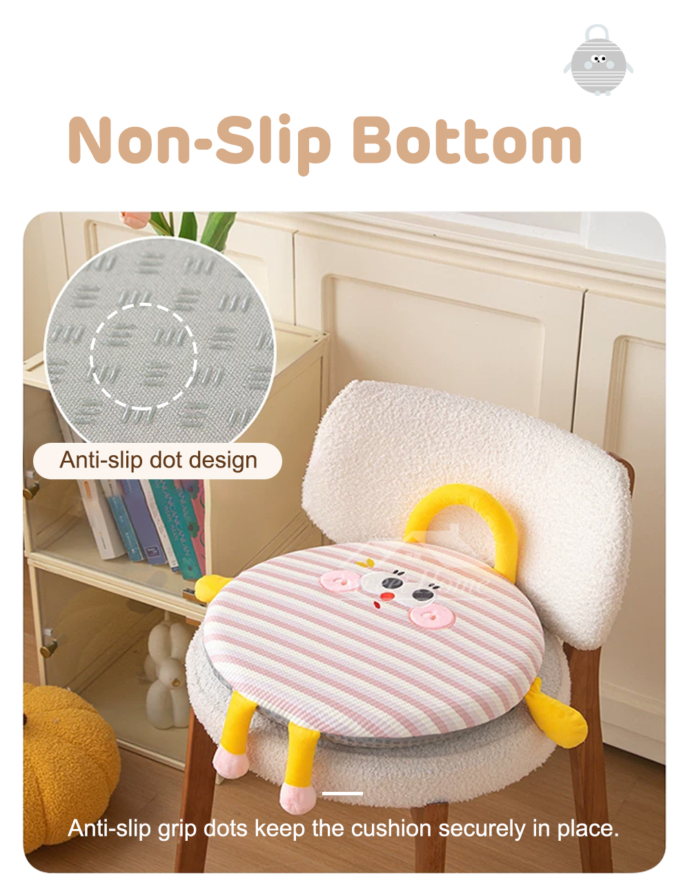 Cute Feet Round Seat Cushion-8